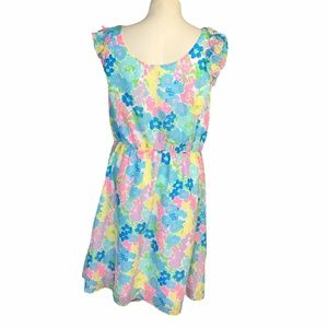 Lilly Pulitzer Neon Floral Danna Dress Size XL